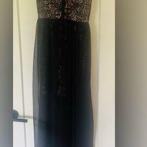 H&M Black Lace Maxi Dress